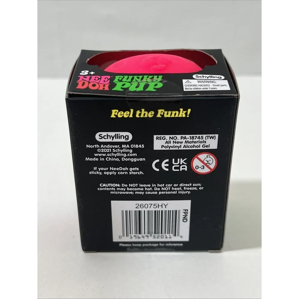 Authentic NEEDOH Funky Pup Puppy DOG Nee Doh Stress Ball SQUISHY Fidget Pink